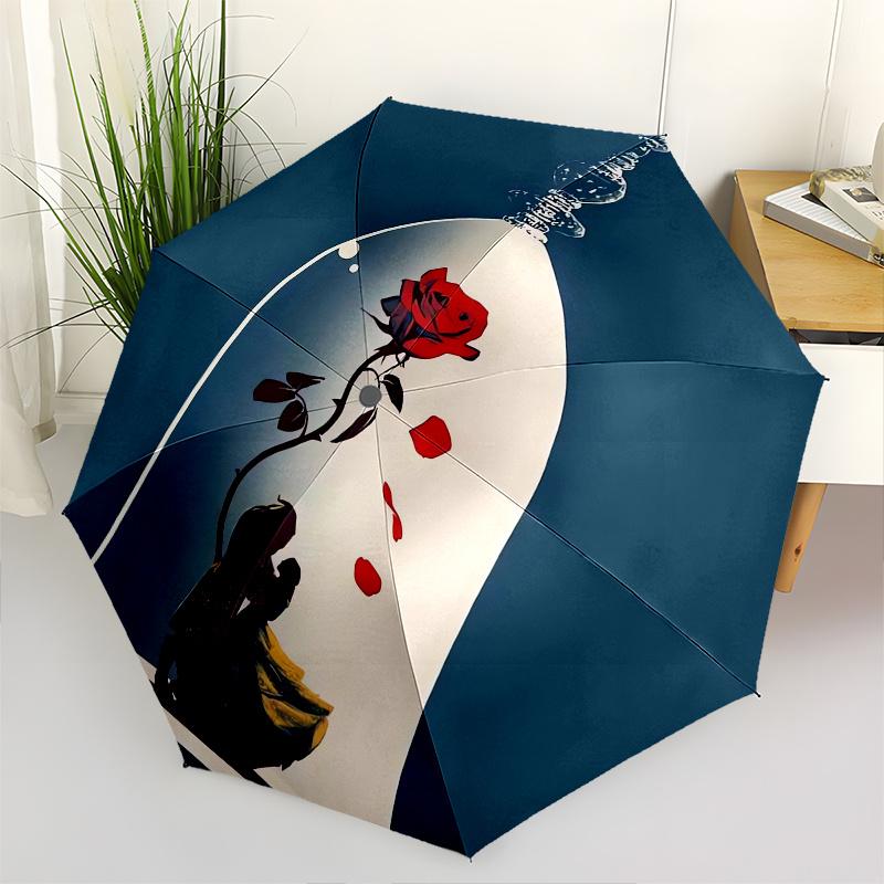 RoseCloche Automatic Opening and Closing Umbrella - 8 Ribs Portable Folding Umbrella with Plastic Handle, Suitable for Leisure and Halloween
RoseCloche Automatic Opening and Closing Umbrella - 8 Ribs Portable Folding Umbrella with Plastic Handle, Suitable for Leisure and Halloween
