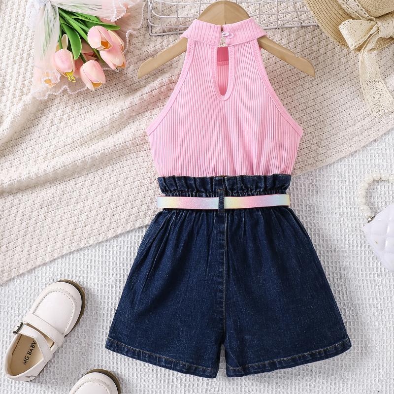 Комплект одежды для девочек 2025 года, летние детские повседневные однотонные свитера без рукавов, джинсовые шорты с высокой талией и поясом 130cm розовый
Комплект одежды для девочек 2025 года, летние детские повседневные однотонные свитера без рукавов, джинсовые шорты с высокой талией и поясом 130cm розовый