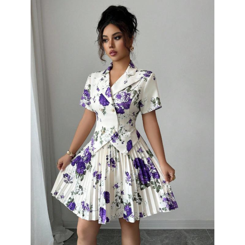 2025 Spring/Autumn Women s Floral Print Blazer and Skirt Set XL фіолетовий
2025 Spring/Autumn Women s Floral Print Blazer and Skirt Set XL фіолетовий