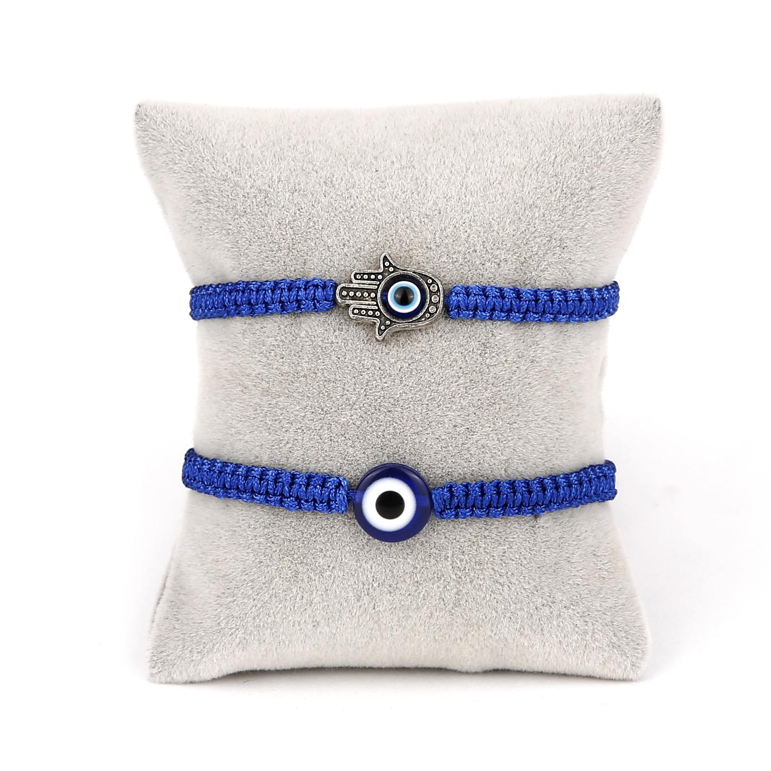 2PCS Blue Evil Eye Couple Bracelet Sets for Woman Men Charm Palm Resin Bead Rope Chain Lucky Bracelets Friendship Jewelry Gift
2PCS Blue Evil Eye Couple Bracelet Sets for Woman Men Charm Palm Resin Bead Rope Chain Lucky Bracelets Friendship Jewelry Gift