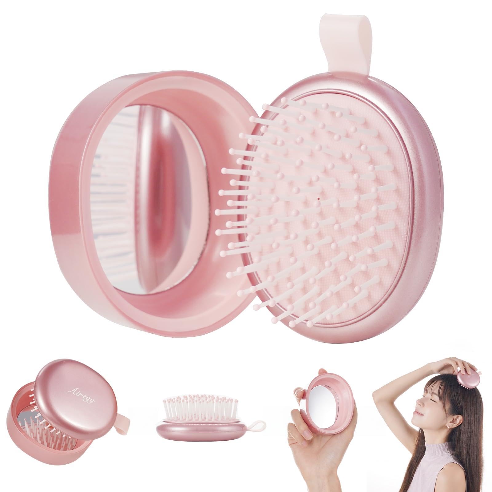 MIZIKIRIN Portable Hair Brush with Compact and Cushion Brush Design in the popular magazine and a hot topic compact comb with integrated mirror and
MIZIKIRIN Portable Hair Brush with Compact and Cushion Brush Design in the popular magazine and a hot topic compact comb with integrated mirror and