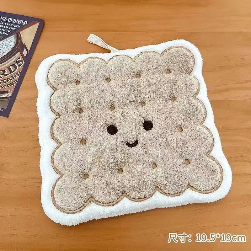 Quick-Drying, Cute Cookie-Themed Hanging Hand Towel | Three-Layer Thickened Coral Fleece, Highly Absorbent And Reusable, Suitable For Use In The 7.48inch ×7.48inch
Quick-Drying, Cute Cookie-Themed Hanging Hand Towel | Three-Layer Thickened Coral Fleece, Highly Absorbent And Reusable, Suitable For Use In The 7.48inch ×7.48inch