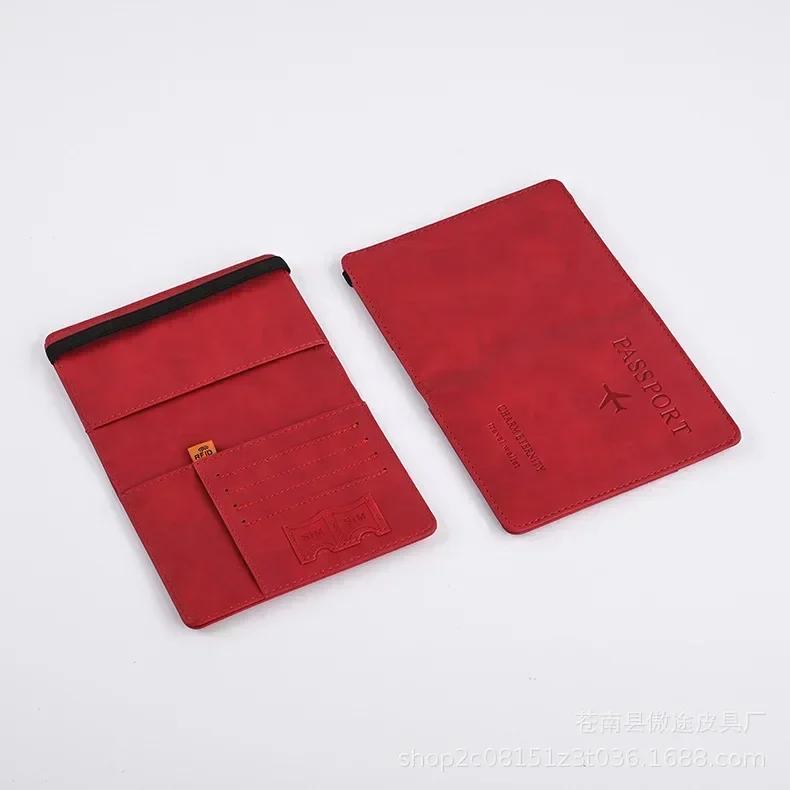 Эластичная кожаная обложка для паспорта с отделениями для карт, дорожный держатель для паспорта, кошелек, органайзер для документов, чехол для мужчин и женщин красный
Эластичная кожаная обложка для паспорта с отделениями для карт, дорожный держатель для паспорта, кошелек, органайзер для документов, чехол для мужчин и женщин красный