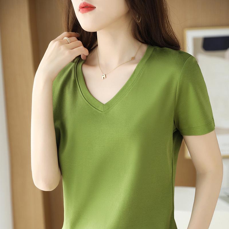 Women s V-Neck Mercerized Cotton Short-Sleeve T-Shirt - 2025 Summer Collection, Sweetheart Neckline XL
Women s V-Neck Mercerized Cotton Short-Sleeve T-Shirt - 2025 Summer Collection, Sweetheart Neckline XL