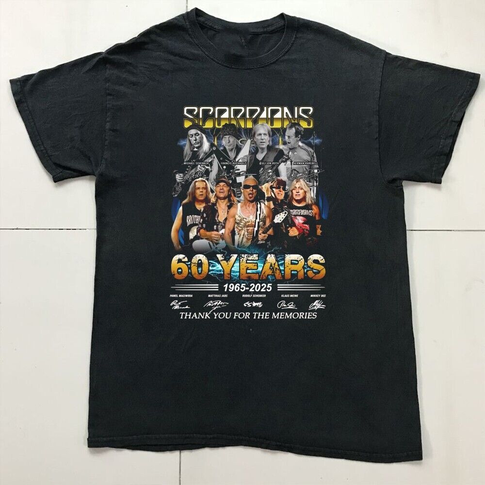 Новая группа Scorpions 60 лет 1965-2025 Подарок для фанатов Унисекс S-5XL Футболка UB485 Унисекс Футболка XXL
Новая группа Scorpions 60 лет 1965-2025 Подарок для фанатов Унисекс S-5XL Футболка UB485 Унисекс Футболка XXL