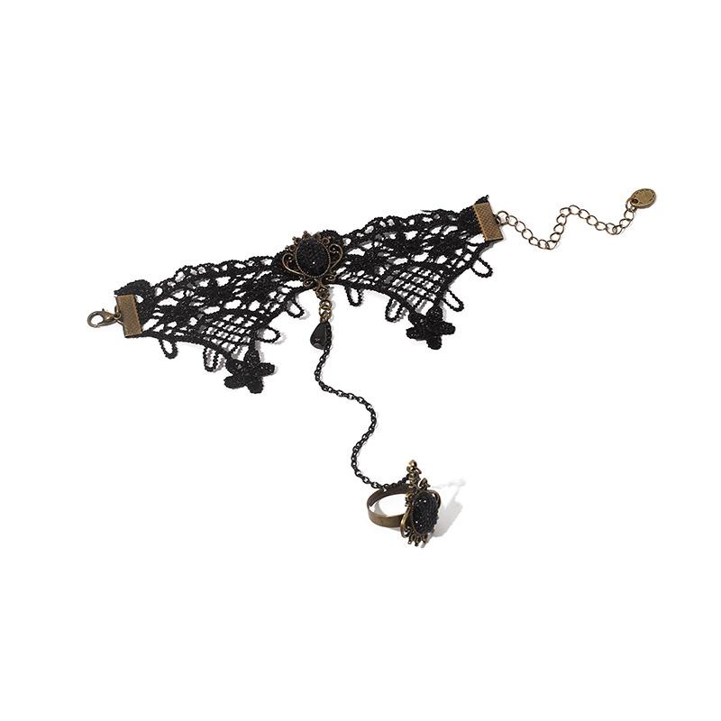 Dark Wind ins New Accessories Flower Lace Bracelet Ring Integrated, Hand Knitted Bracelet чорний
Dark Wind ins New Accessories Flower Lace Bracelet Ring Integrated, Hand Knitted Bracelet чорний