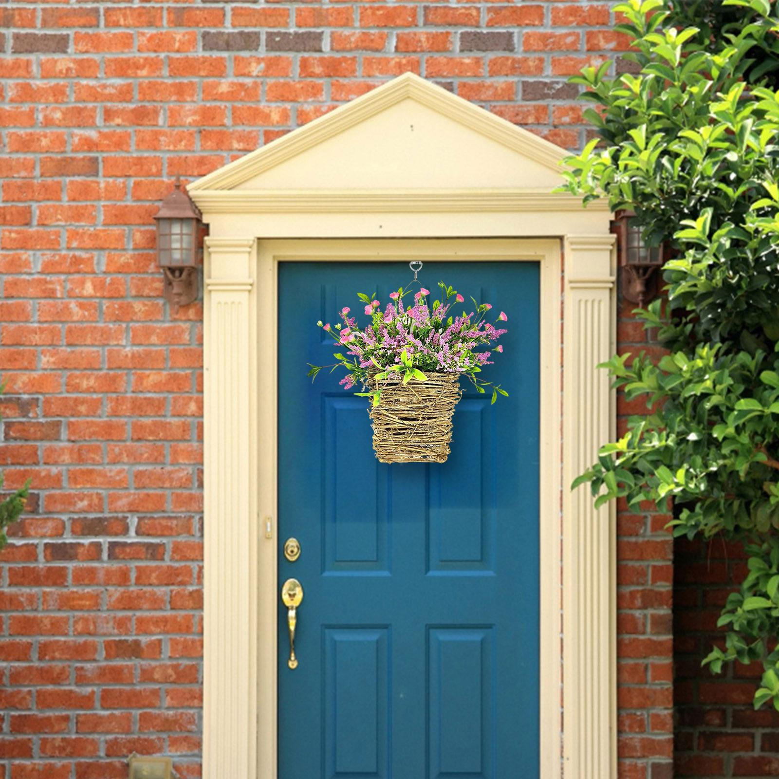 Дверная вешалка корзина венок подвесная прочная цветочная гирлянда весна для фестиваля