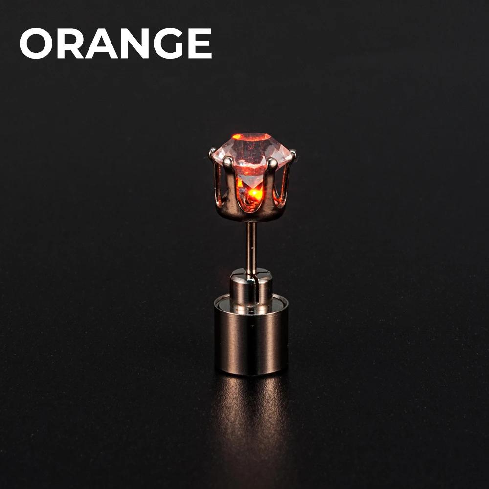 1PC LED Earrings Glowing Light Up Diamond Crown Ear Drop Pendant Stud Stainless Multi-color for Party Christmas Halloween Gift помаранчевий
1PC LED Earrings Glowing Light Up Diamond Crown Ear Drop Pendant Stud Stainless Multi-color for Party Christmas Halloween Gift помаранчевий