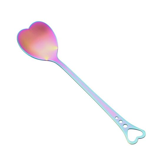 Coffee Spoon Rainbow Heart-shaped Rust-proof Gradient Color Stainless Steel Coffee Tea Stirring Spoon
Coffee Spoon Rainbow Heart-shaped Rust-proof Gradient Color Stainless Steel Coffee Tea Stirring Spoon