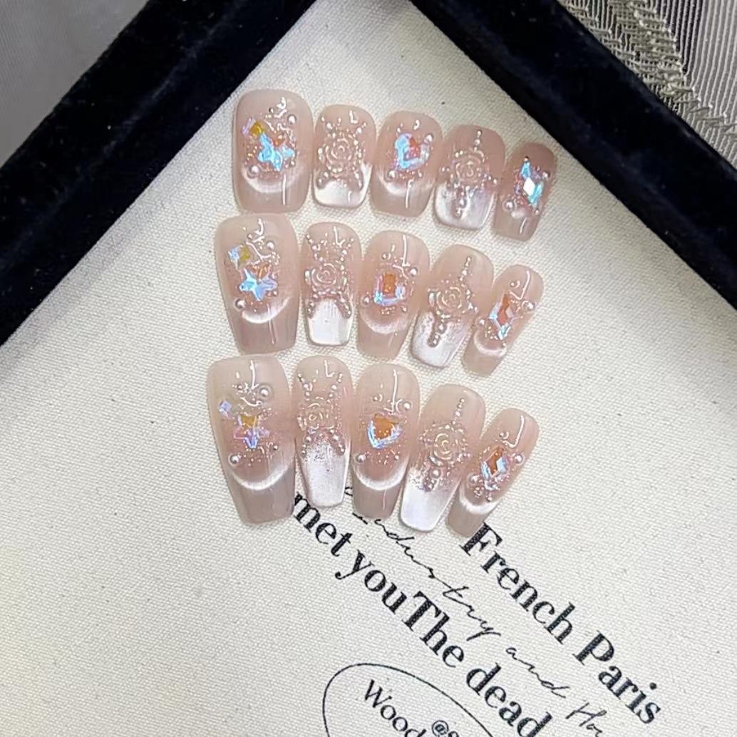 Pure Hand-made Phototherapy Wear Nail Art Tea Story Finished Product Reusable Nail Art Patches Can Be Removed Extra small xs
Pure Hand-made Phototherapy Wear Nail Art Tea Story Finished Product Reusable Nail Art Patches Can Be Removed Extra small xs