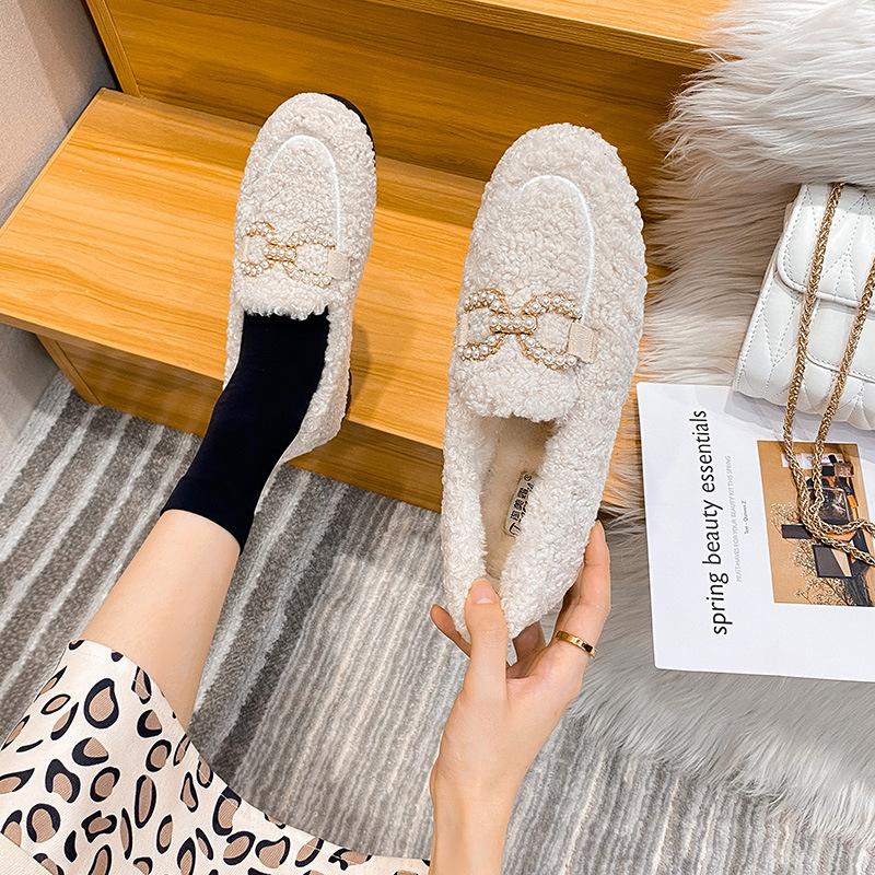 Mao Mao shoes women s winter wear 2025 new versatile lamb wool beanie shoes with velvet thick soles large size women s shoes 41-43 34 білий
Mao Mao shoes women s winter wear 2025 new versatile lamb wool beanie shoes with velvet thick soles large size women s shoes 41-43 34 білий