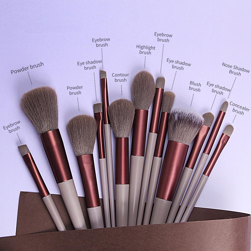 13 Pcs Makeup Brushes Set Eye Shadow Foundation Women Cosmetic Powder Blush Blending Beauty Make Up Tool For Beginner
13 Pcs Makeup Brushes Set Eye Shadow Foundation Women Cosmetic Powder Blush Blending Beauty Make Up Tool For Beginner