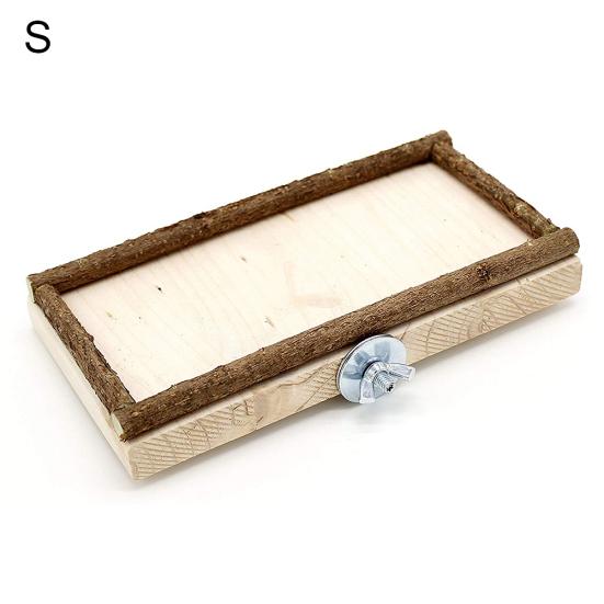 Pet Bird Parrot Wooden Standing Platform Perch Board Cage Hanging Molar Chew Toy S
Pet Bird Parrot Wooden Standing Platform Perch Board Cage Hanging Molar Chew Toy S
