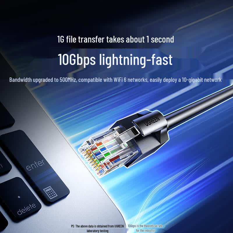 UGREEN Cat6A 10 Gigabit Ethernet Patch Cable
UGREEN Cat6A 10 Gigabit Ethernet Patch Cable