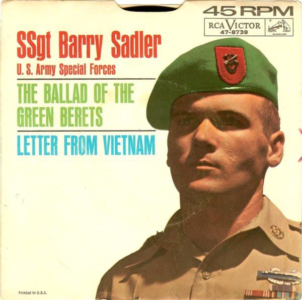 7inch Record BARRY SADLER - The Ballad Of The Green Berets / Le 478739 RCA Victor 1966 US Folk Used
7inch Record BARRY SADLER - The Ballad Of The Green Berets / Le 478739 RCA Victor 1966 US Folk Used
