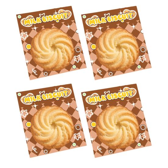 4Pcs Biscuit-Shaped Memo Pads Set Creative Food Design Self-Adhesive Sticky Notepads for Students Office Party Learning Marking And Message Small Gift A
4Pcs Biscuit-Shaped Memo Pads Set Creative Food Design Self-Adhesive Sticky Notepads for Students Office Party Learning Marking And Message Small Gift A