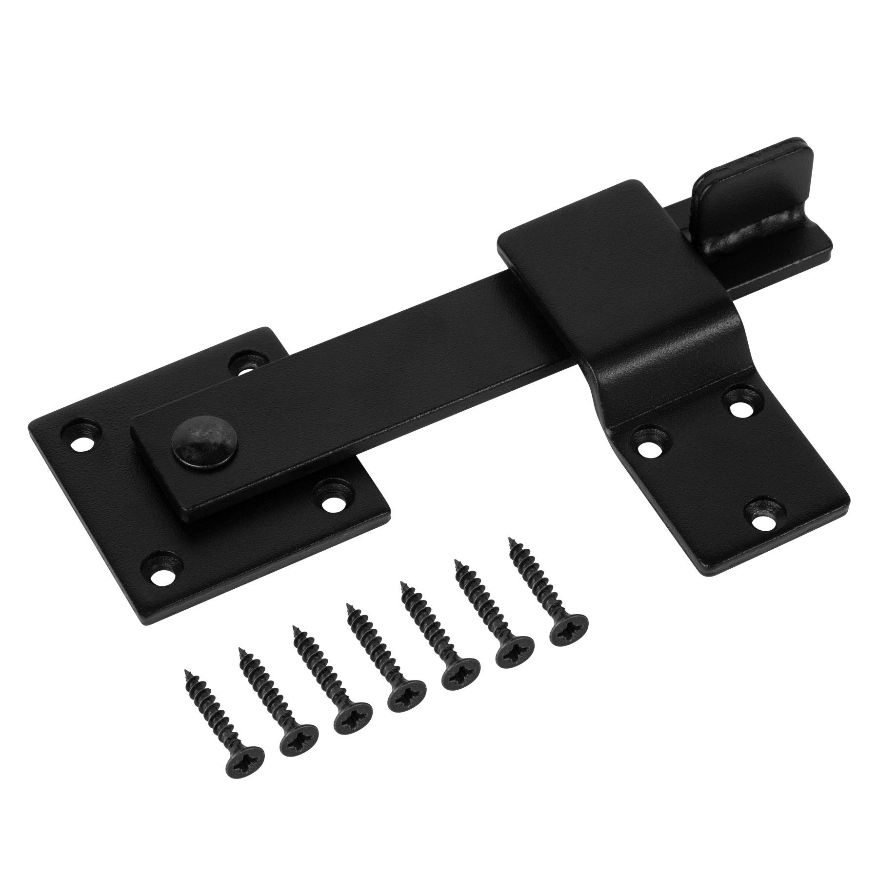 Sturdy 6 Farm Flip Fence Gate Latch, Barn Door Lock Flip Latch Hardware, Rustic Gate Lock for Cabinet, Shed, Sliding Doors, Matte Black 6in
Sturdy 6 Farm Flip Fence Gate Latch, Barn Door Lock Flip Latch Hardware, Rustic Gate Lock for Cabinet, Shed, Sliding Doors, Matte Black 6in