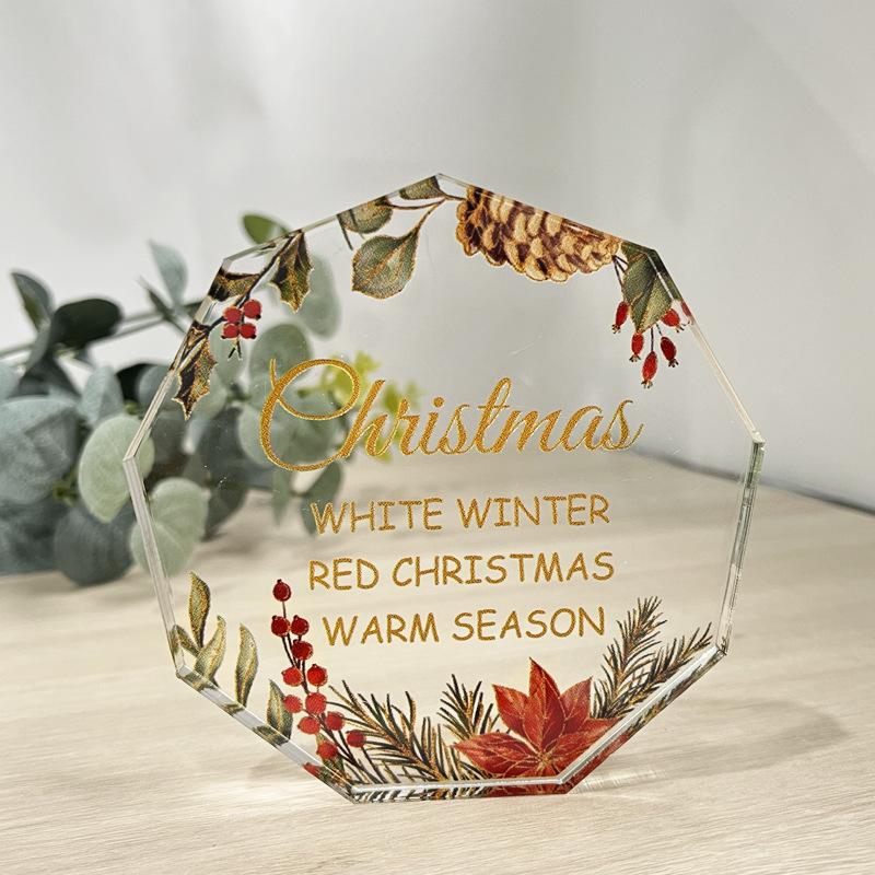 Christmas Gift Decoration for Friends and Relatives Nine-sided Crystal Acrylic Decoration SJ025/10*10*1
Christmas Gift Decoration for Friends and Relatives Nine-sided Crystal Acrylic Decoration SJ025/10*10*1
