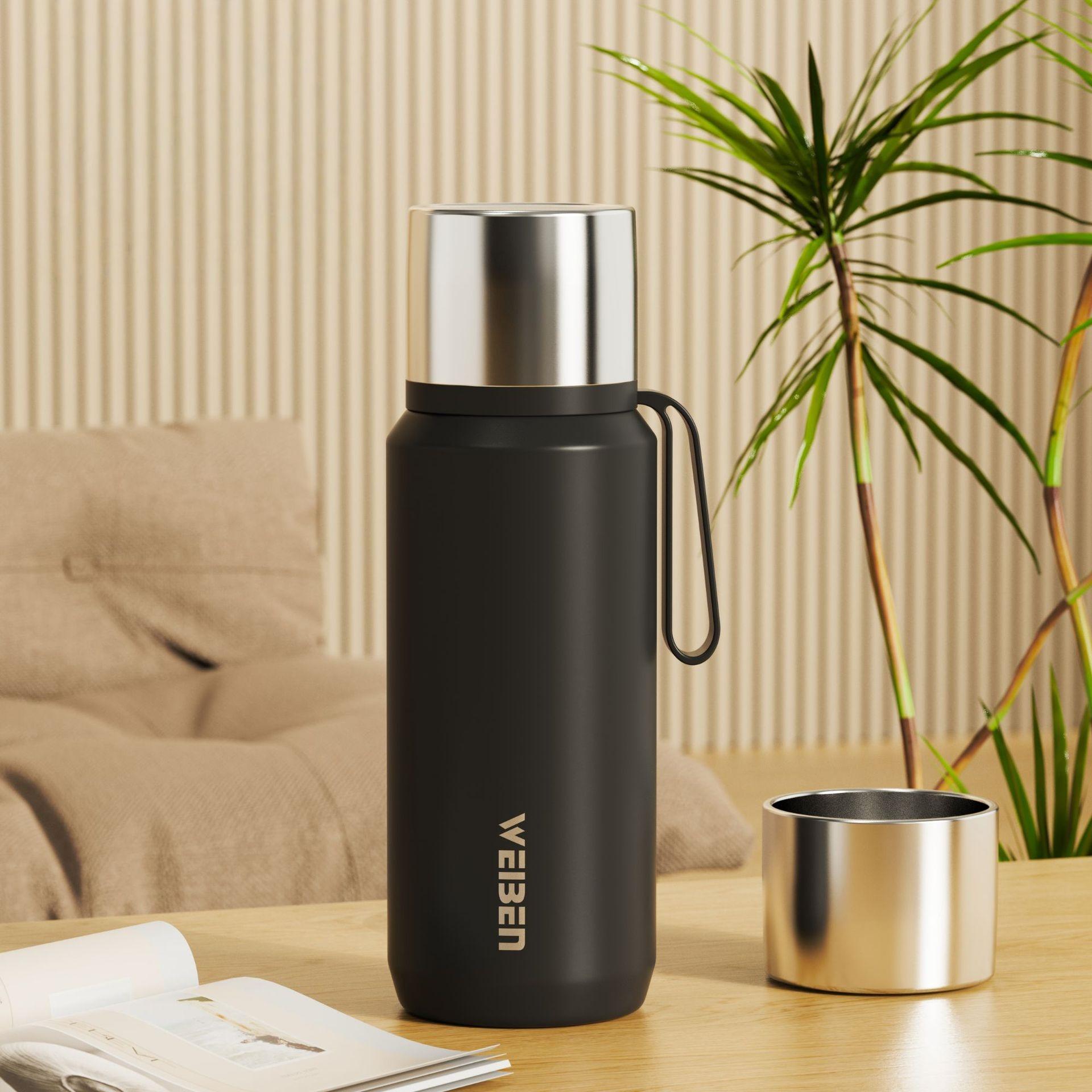 800ML Stainless Steel Insulated Water Bottle with Hand Rope BPA-Free Thermos Bottle Tea separation Coffee Mug Keep Cold and Hot 800ml чорний
800ML Stainless Steel Insulated Water Bottle with Hand Rope BPA-Free Thermos Bottle Tea separation Coffee Mug Keep Cold and Hot 800ml чорний