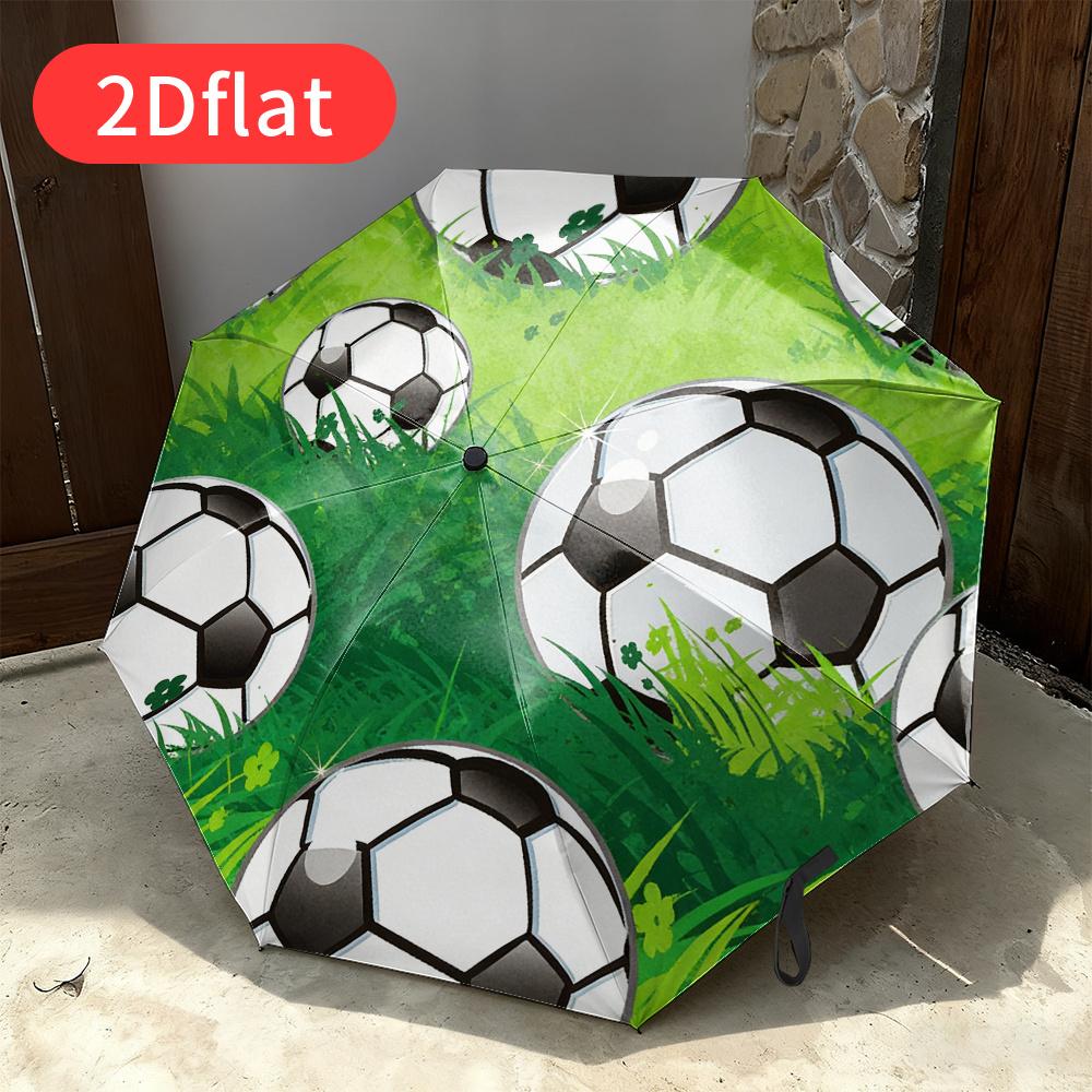 A Football-themed Folding Umbrella - Featuring a Vibrant Green Grass Design with Multiple Black and White Soccer Ball Patterns (as the picture,Iron&8K)
A Football-themed Folding Umbrella - Featuring a Vibrant Green Grass Design with Multiple Black and White Soccer Ball Patterns (as the picture,Iron&8K)