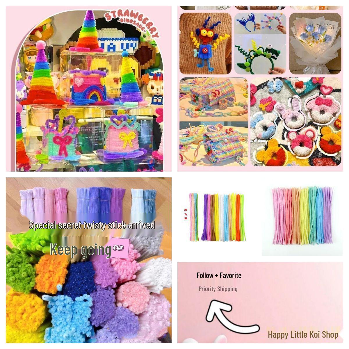 Разноцветные DIY синельные палочки-макароны: Ручная работа, Креативный набор материалов для детского сада Vibrant Colors, Flexible - High Density: 500 Stems
Разноцветные DIY синельные палочки-макароны: Ручная работа, Креативный набор материалов для детского сада Vibrant Colors, Flexible - High Density: 500 Stems