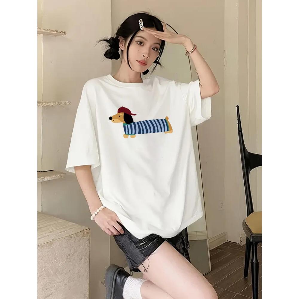 Cute Dachshund Dog Graphic T Shirt Women Men Summer Short Sleeve Kawaii Harajuku Casual Loose Fashion Tee Tops Unisex Tshirt M
Cute Dachshund Dog Graphic T Shirt Women Men Summer Short Sleeve Kawaii Harajuku Casual Loose Fashion Tee Tops Unisex Tshirt M