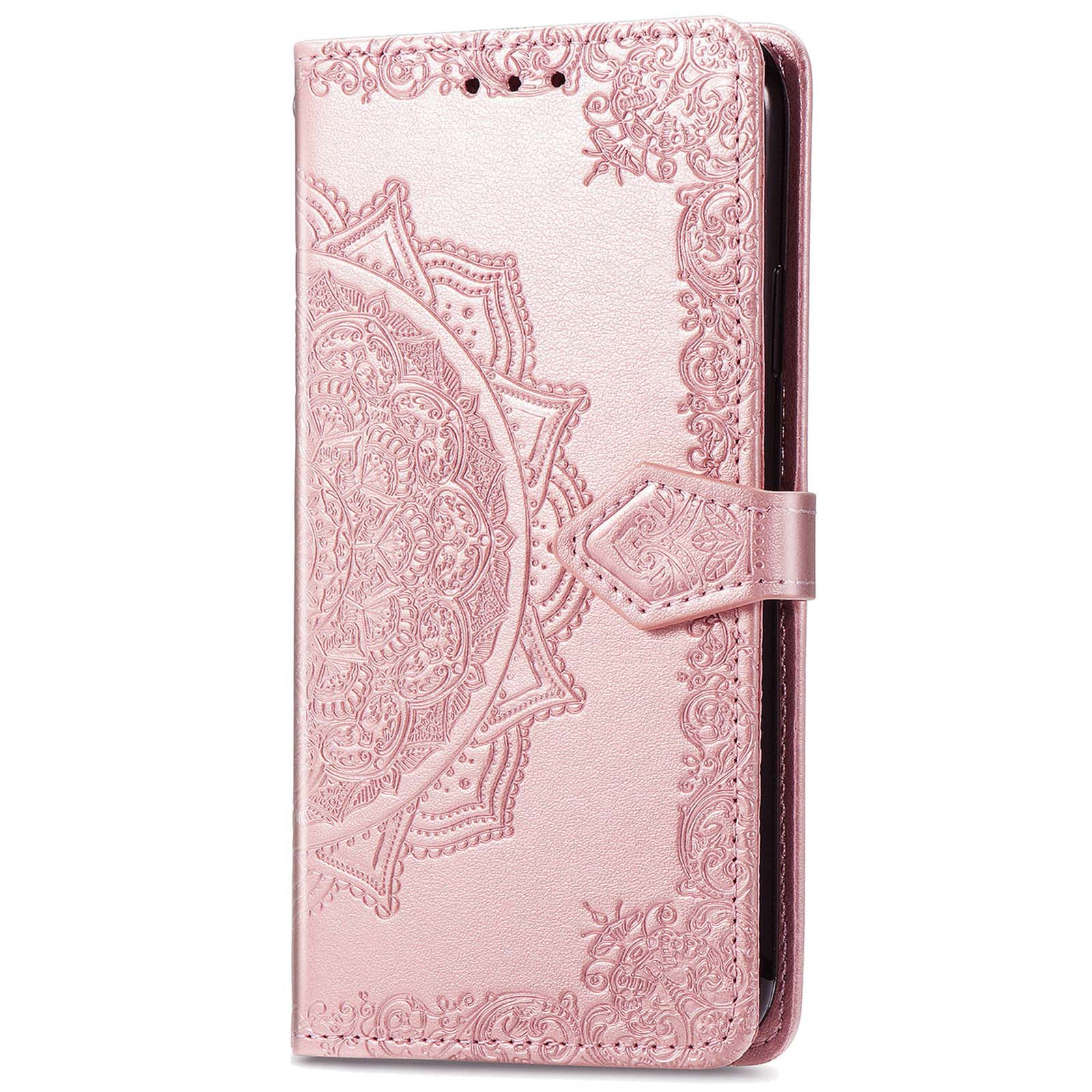 Mandala Embossed Phone Case for Samsung Galaxy A23 4G/5G (Global Version) Anti-fall Stand Phone Cover Shell with Wallet Rose Gold
Mandala Embossed Phone Case for Samsung Galaxy A23 4G/5G (Global Version) Anti-fall Stand Phone Cover Shell with Wallet Rose Gold