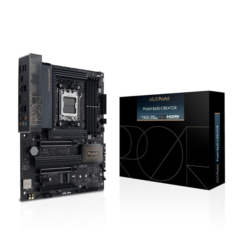 ASUS ProArt B650-Creator AMD Ryzen 7000 series AM5 correspondence B650 mounted ATX Motherboard/domestic authorized distributor product
ASUS ProArt B650-Creator AMD Ryzen 7000 series AM5 correspondence B650 mounted ATX Motherboard/domestic authorized distributor product