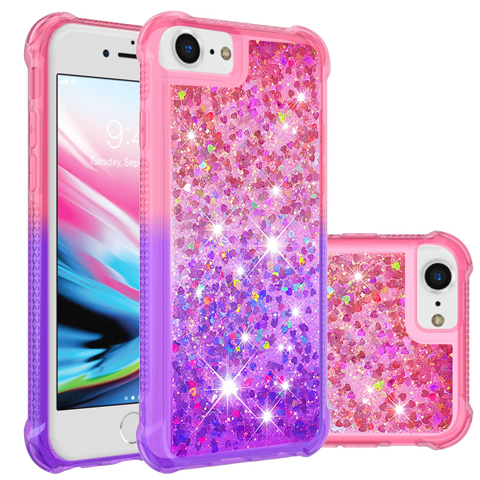 For iPhone SE (2022)/SE (2020)/8/7 4.7 inch TPU Case Gradient Quicksand Phone Back Cover Pink/Purple
For iPhone SE (2022)/SE (2020)/8/7 4.7 inch TPU Case Gradient Quicksand Phone Back Cover Pink/Purple