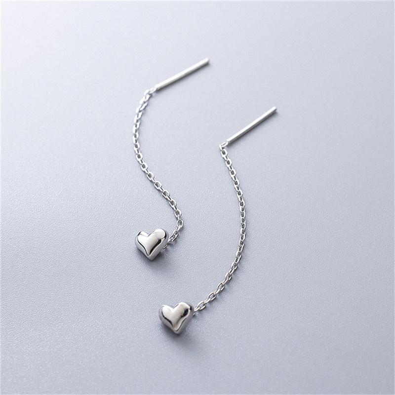 Simple Mini Glossy Heart Studs Cute Fairy Tassel Line Drop Earrings For Women Long Thread Chain Temperament Earirngs Hanging Fem A2
Simple Mini Glossy Heart Studs Cute Fairy Tassel Line Drop Earrings For Women Long Thread Chain Temperament Earirngs Hanging Fem A2