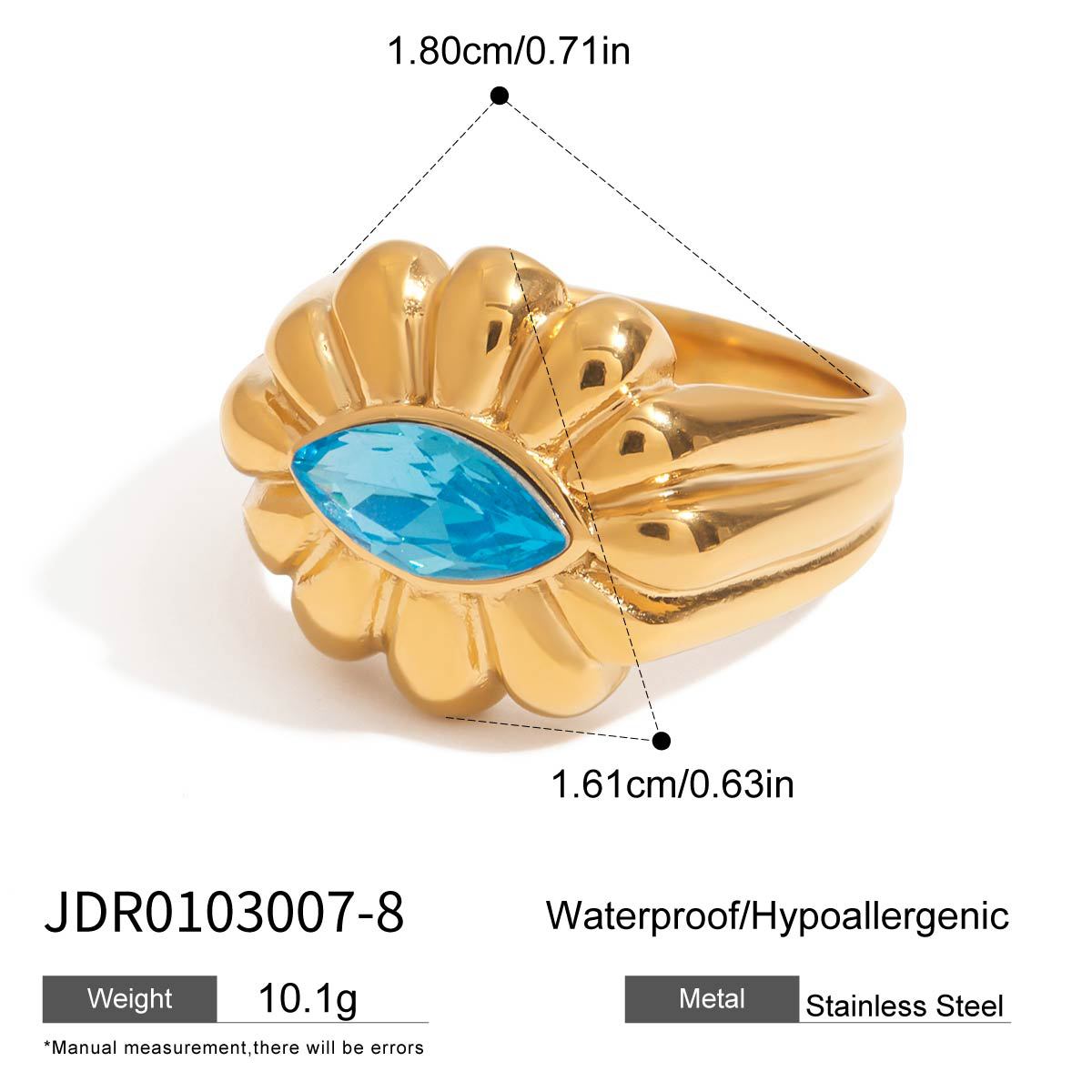 Jiedin European and American zircon rings titanium steel does not fade jewelry stainless steel jewelry rings
Jiedin European and American zircon rings titanium steel does not fade jewelry stainless steel jewelry rings