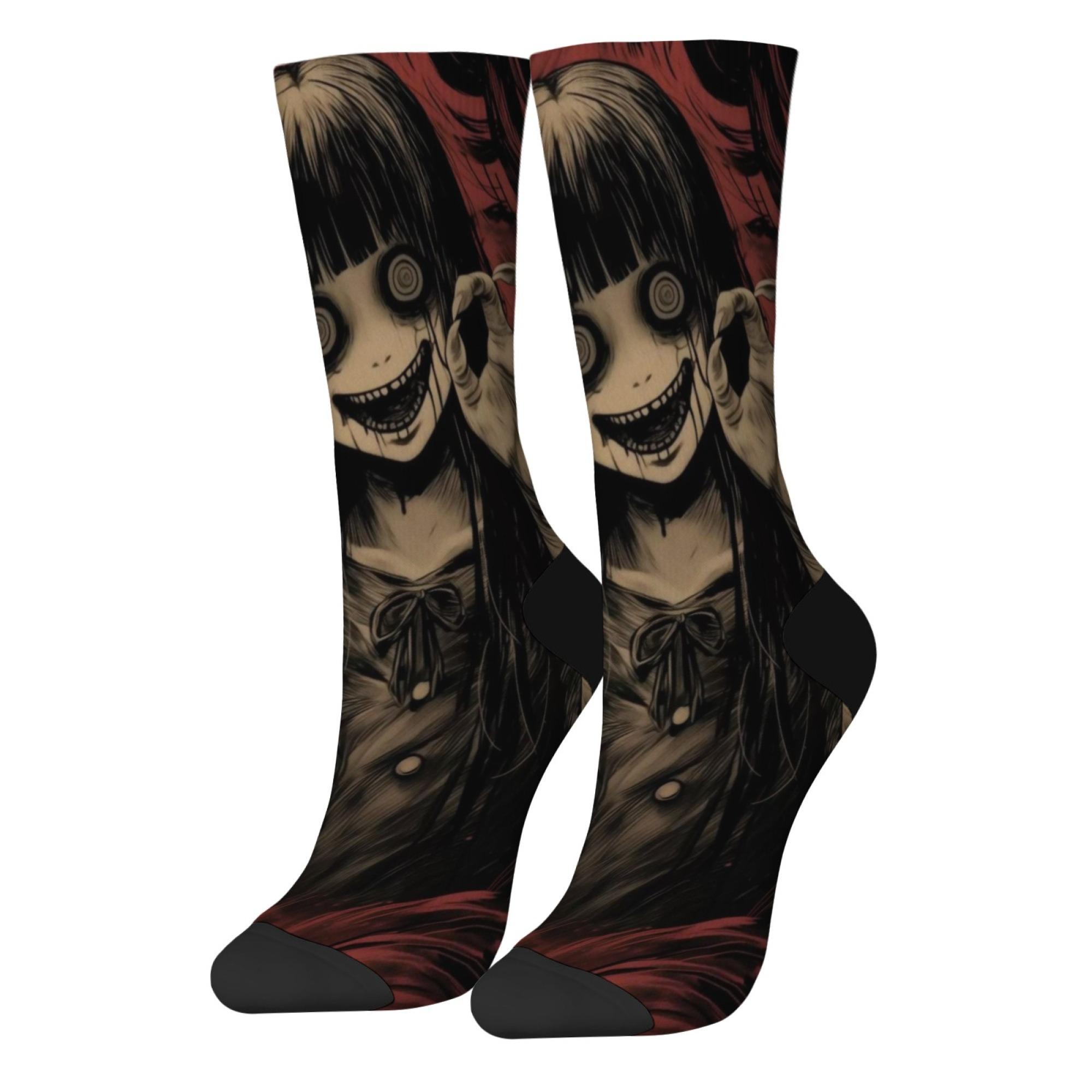 Retro Anime Horror Female Ghost Fun Socks Novelty Happy Crazy Socks Street Hip Hop Compression Socks Soft Breathable Unisex Gift One Size
Retro Anime Horror Female Ghost Fun Socks Novelty Happy Crazy Socks Street Hip Hop Compression Socks Soft Breathable Unisex Gift One Size