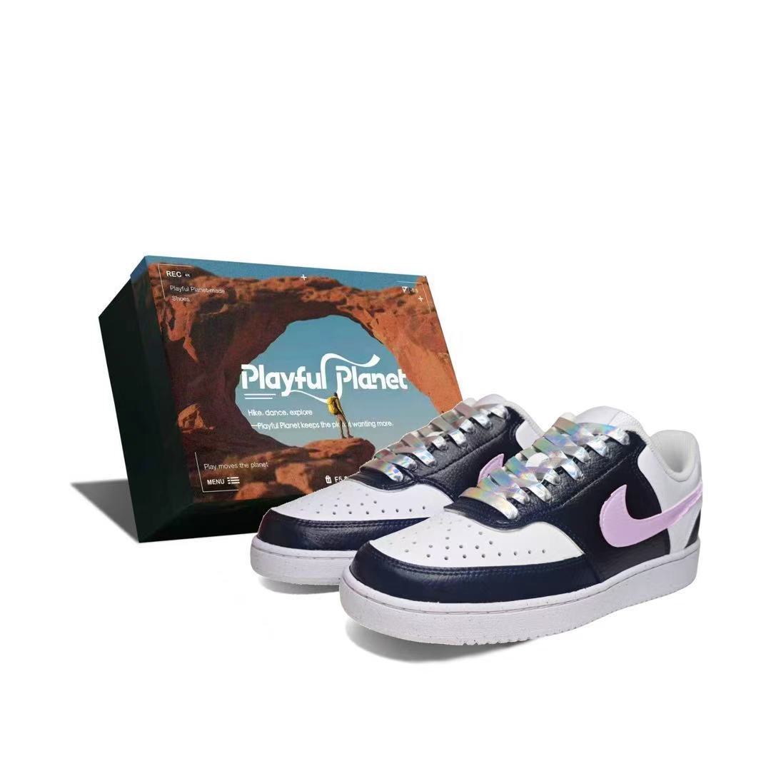 Nike Court Vision 1 Coverage Low top Skateboard Shoes Unisex Black White Purple DH2987-100(Team1553--BOX) 35.5
Nike Court Vision 1 Coverage Low top Skateboard Shoes Unisex Black White Purple DH2987-100(Team1553--BOX) 35.5