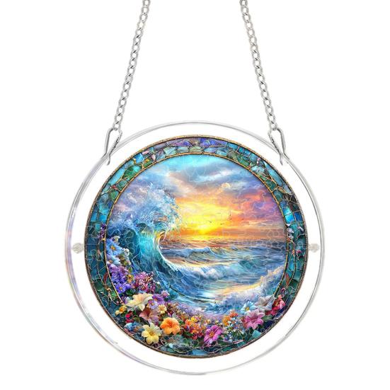Acrylic Puzzle Suncatcher, Stained Glass Style Window Hanging Sun Catcher Panel, DIY Puzzle Jigsaw Art for Garden Home Decor, Gifts for Women Men Mom 18cm L
Acrylic Puzzle Suncatcher, Stained Glass Style Window Hanging Sun Catcher Panel, DIY Puzzle Jigsaw Art for Garden Home Decor, Gifts for Women Men Mom 18cm L