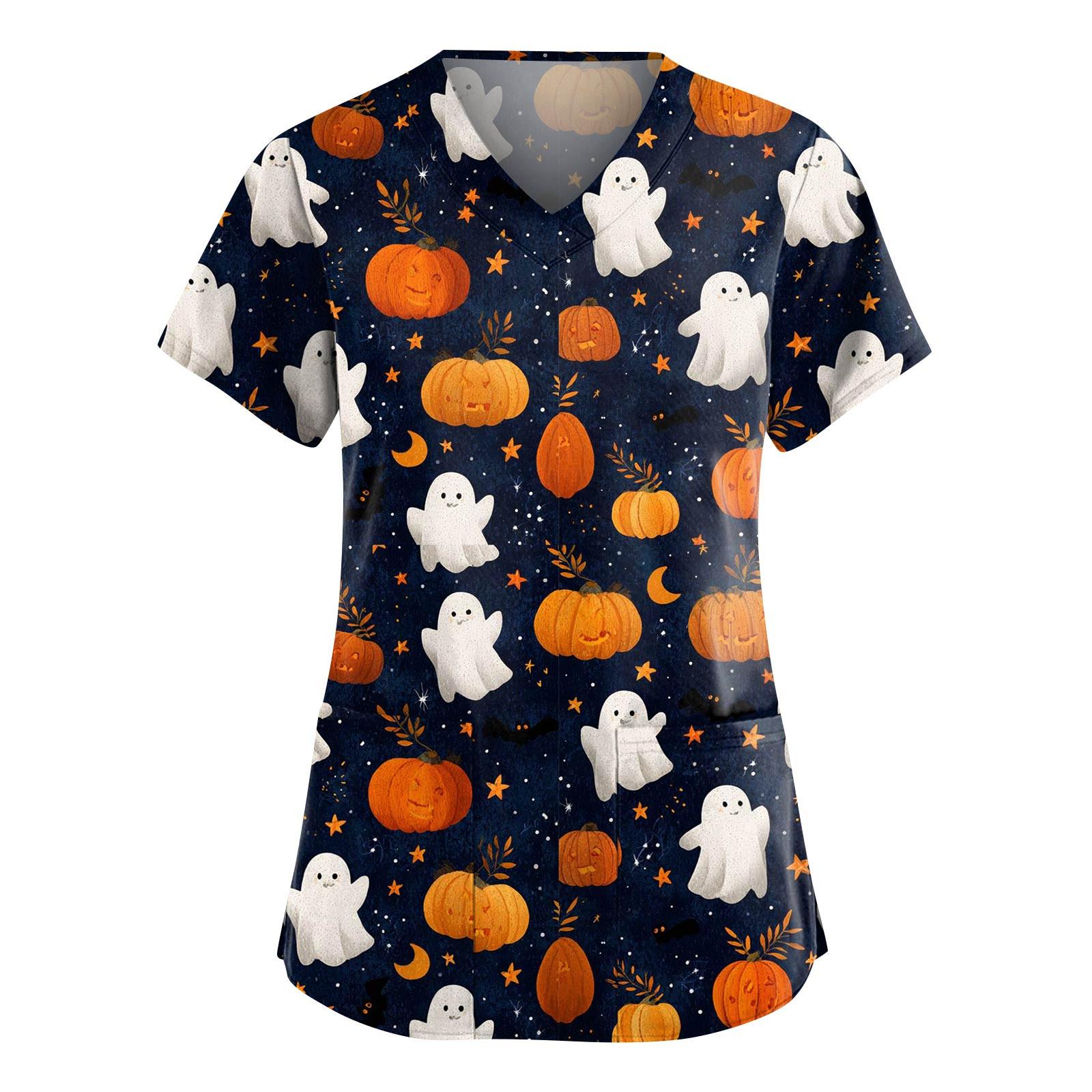 Женские модные комбинезоны с V-образным вырезом и короткими рукавами, с карманами, топы с принтом на Хэллоуин, одежда XL тёмно-синий
Женские модные комбинезоны с V-образным вырезом и короткими рукавами, с карманами, топы с принтом на Хэллоуин, одежда XL тёмно-синий