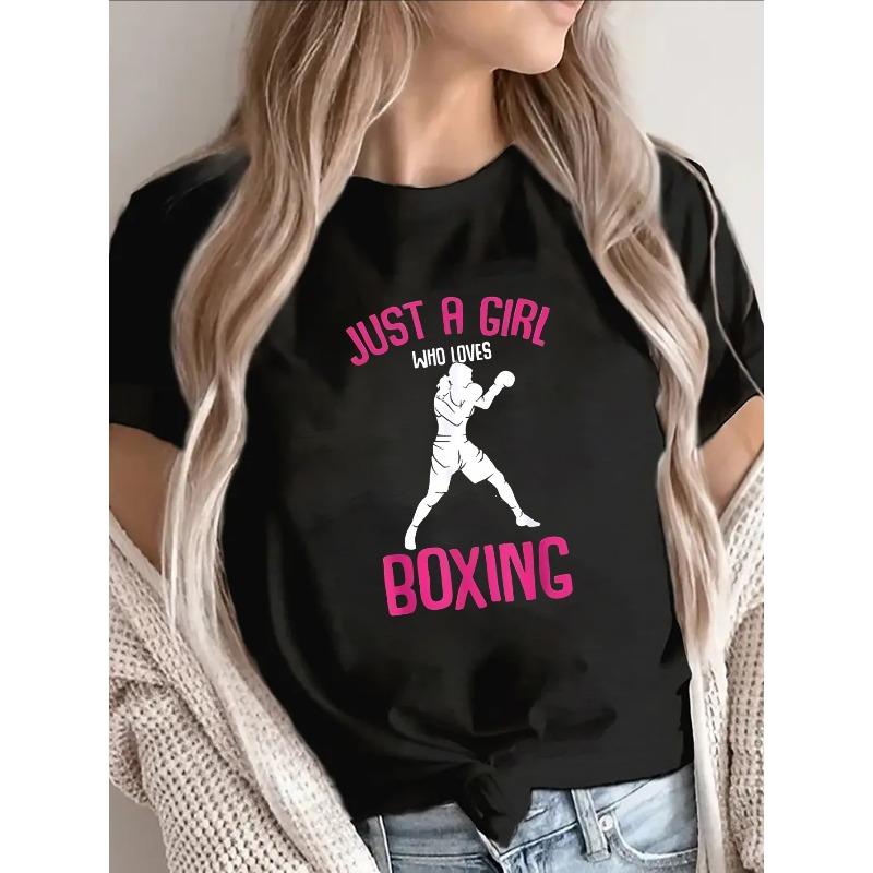 Cotton Short Sleeve T-Shirt for Women, Just a Who Loves Boxing Graphic Tee, Lightweight and Durable, Perfect for Gym, Casual Wear, or Sports Events 4XL чорний
Cotton Short Sleeve T-Shirt for Women, Just a Who Loves Boxing Graphic Tee, Lightweight and Durable, Perfect for Gym, Casual Wear, or Sports Events 4XL чорний