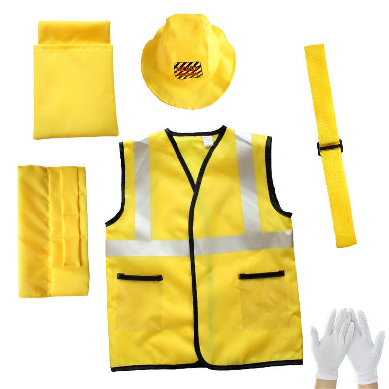 Kids Construction Worker Costume & Tool Set for Dress-Up Play One Size (Ages 3-12)
Kids Construction Worker Costume & Tool Set for Dress-Up Play One Size (Ages 3-12)