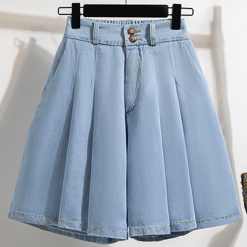 Oversize Denim Shorts Women Spring Summer High Waisted Cute Soft Girl Frilly Wide Leg Loose Jeans Shorts 5XL світло-синій колір
Oversize Denim Shorts Women Spring Summer High Waisted Cute Soft Girl Frilly Wide Leg Loose Jeans Shorts 5XL світло-синій колір