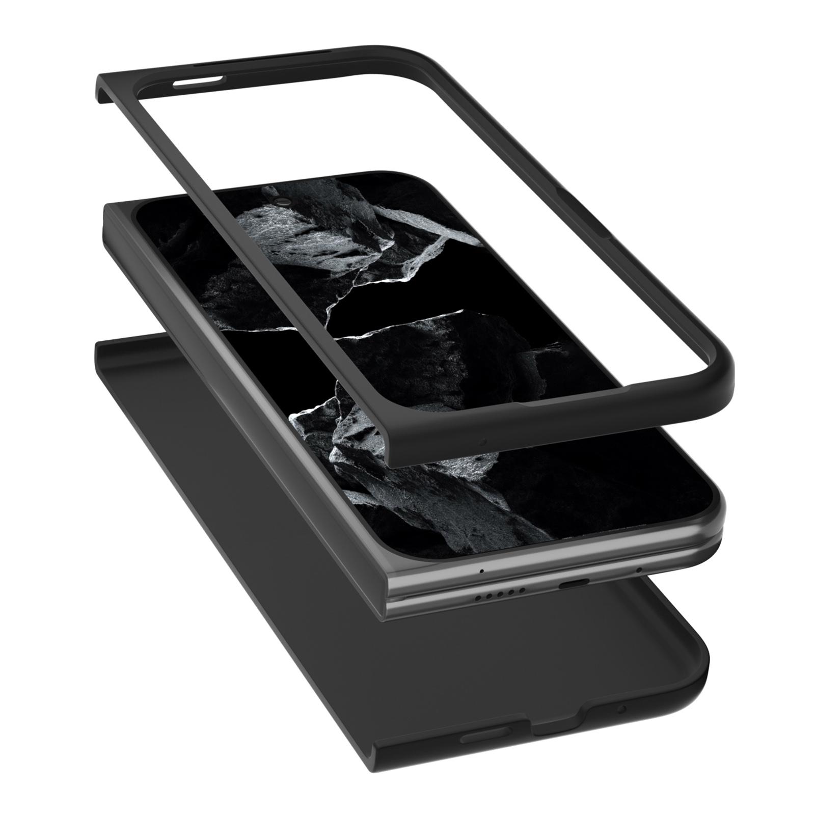 For Google Pixel 9 Pro Fold 5G Case Anti-Scratch PU Leather Coated PC Phone Cover Black
For Google Pixel 9 Pro Fold 5G Case Anti-Scratch PU Leather Coated PC Phone Cover Black