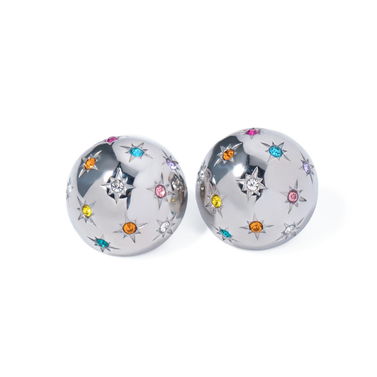 Youthway Пухлые серьги-пусеты из нержавеющей стали с цветными стразами в форме звезды-полусферы для женщин, модная бижутерия, подарок
Youthway Пухлые серьги-пусеты из нержавеющей стали с цветными стразами в форме звезды-полусферы для женщин, модная бижутерия, подарок