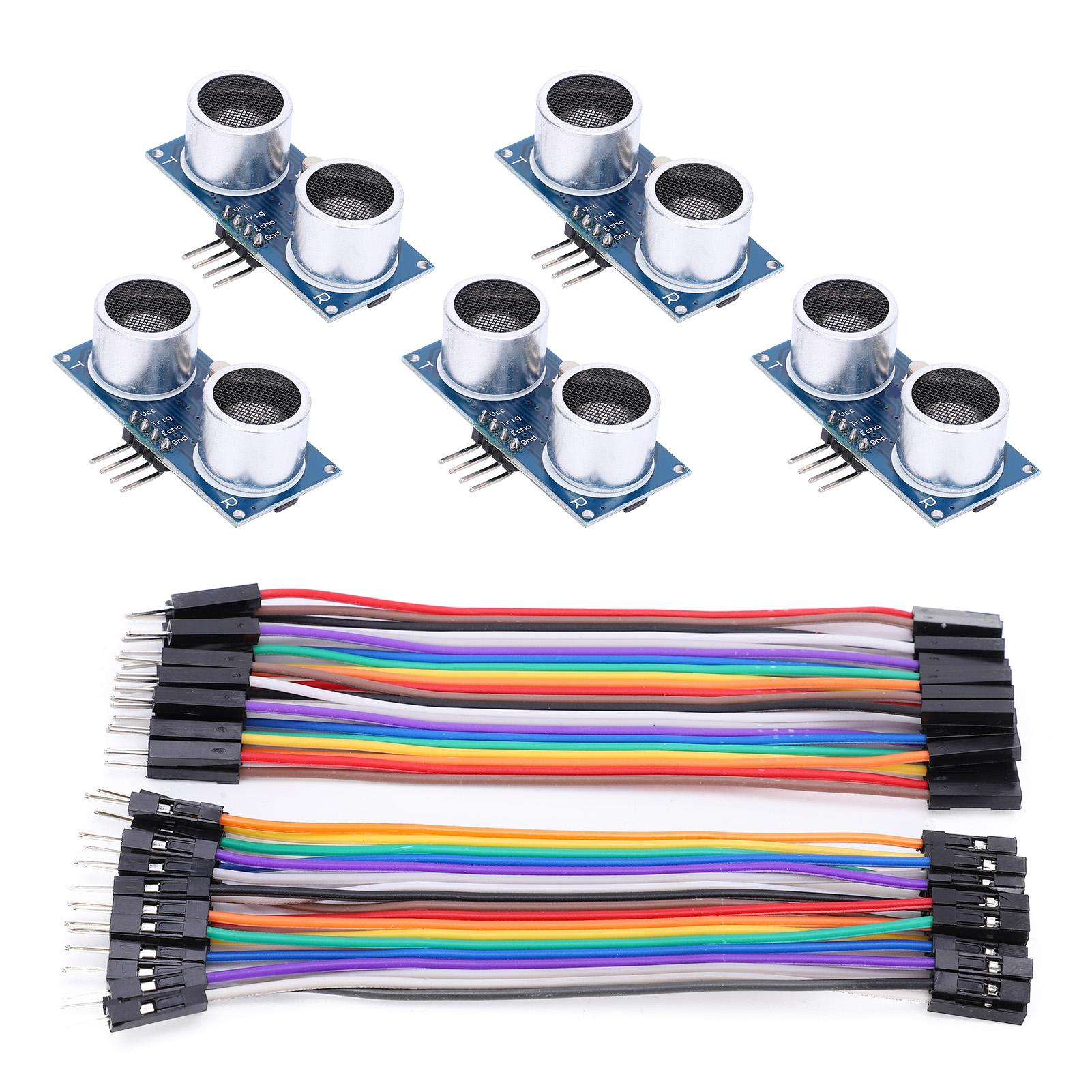 5Pcs Ultrasonic Distance Measuring Module for Raspberry Pi Male to Female Jump Wire
5Pcs Ultrasonic Distance Measuring Module for Raspberry Pi Male to Female Jump Wire