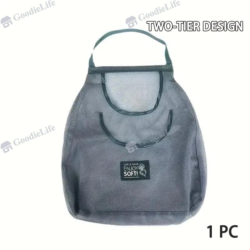 Подвесные сетчатые мешки для продуктов Кухонное хранение овощей Дышащий настенный органайзер для чеснока, лука, хозяйственные сумки 1 PC
Подвесные сетчатые мешки для продуктов Кухонное хранение овощей Дышащий настенный органайзер для чеснока, лука, хозяйственные сумки 1 PC