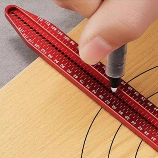 Multifunctional Aluminum Alloy Circle Drawing Tool With Clear Scale Accurate For Woodworking Drafting Design Red China Mainland
Multifunctional Aluminum Alloy Circle Drawing Tool With Clear Scale Accurate For Woodworking Drafting Design Red China Mainland