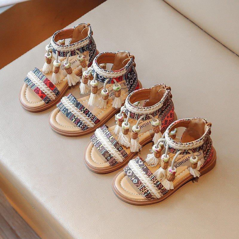 Girls Gladiator Sandals Princess Sweet Kids Beach Shoes Kids Summer Retro Ethnic Traditional Tassels Soft Back 30 чёрный
Girls Gladiator Sandals Princess Sweet Kids Beach Shoes Kids Summer Retro Ethnic Traditional Tassels Soft Back 30 чёрный