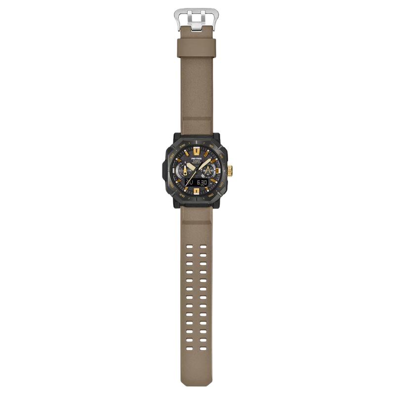 CASIO PRO TREK series - disc dual display 100 meters waterproof solar Quartz rubber strap men s watch black dial PRW-B1000-5JF чорний
CASIO PRO TREK series - disc dual display 100 meters waterproof solar Quartz rubber strap men s watch black dial PRW-B1000-5JF чорний
