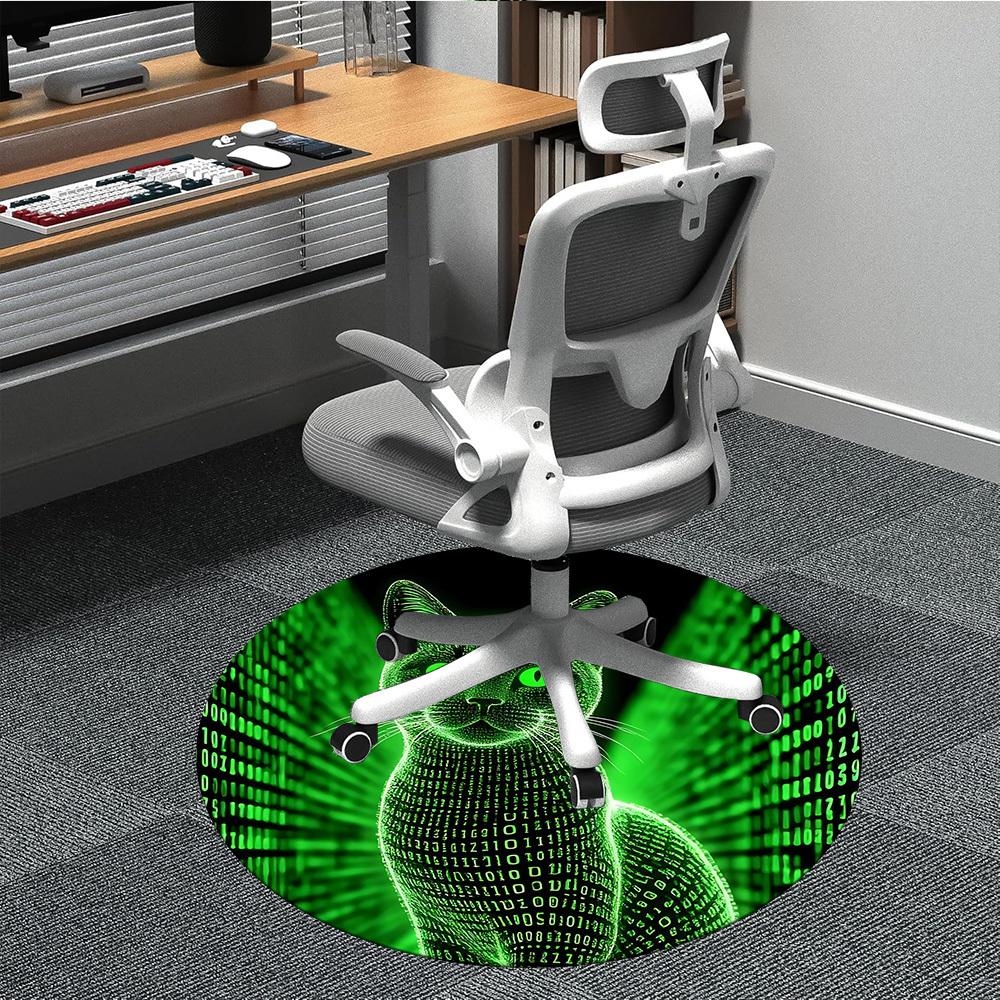 1pc Matrix Cat Office Round Area Rug, Indoor Mat Suitable ForOffice, Under Office Chairs Bedroom Living Room Home Decor, Room Deco T155 80cm by 80cm
1pc Matrix Cat Office Round Area Rug, Indoor Mat Suitable ForOffice, Under Office Chairs Bedroom Living Room Home Decor, Room Deco T155 80cm by 80cm