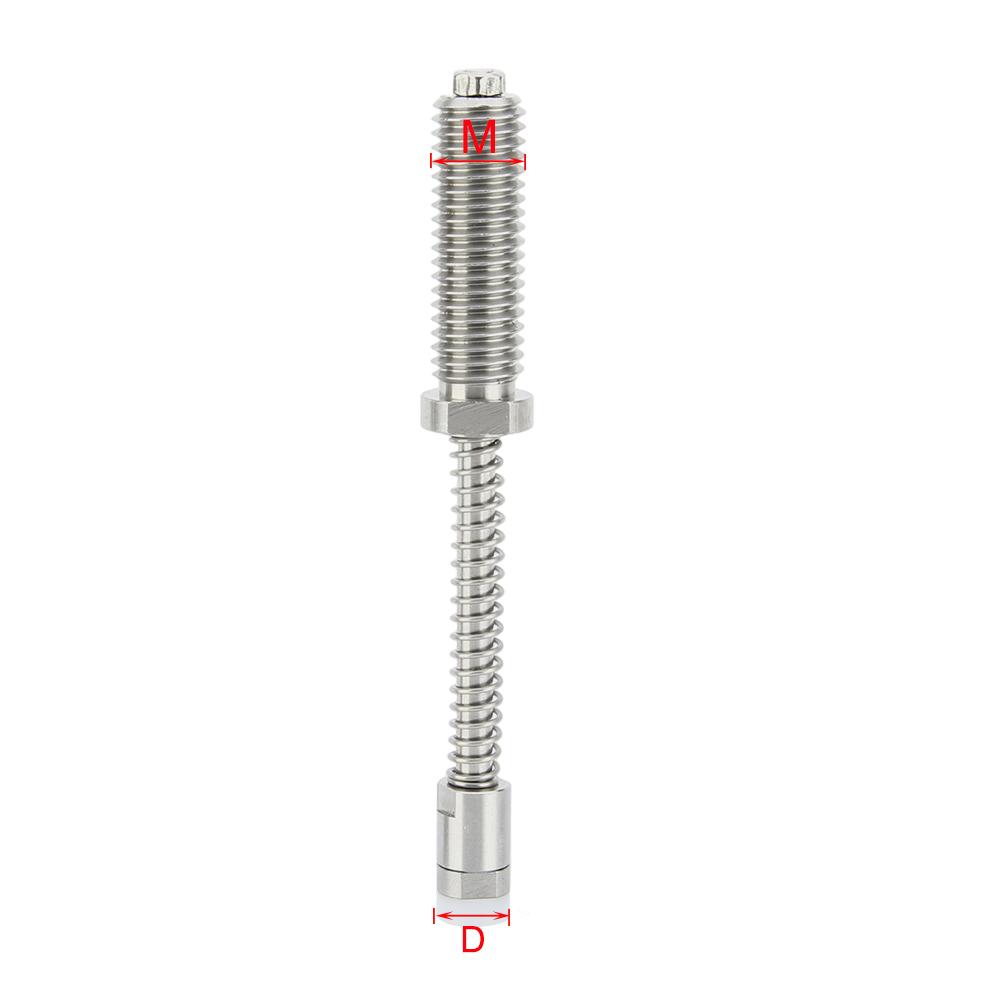 M6/M8/M10 POM Tip Long Stroke Pins Bushing Micro Indexing Screw Stainless Steel Spring Plungers M6
M6/M8/M10 POM Tip Long Stroke Pins Bushing Micro Indexing Screw Stainless Steel Spring Plungers M6