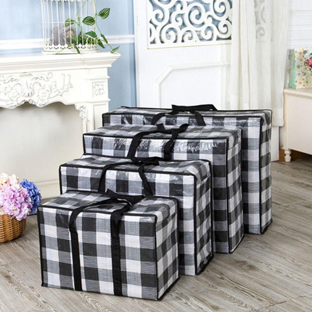 Grid Moving Package Bag Black Luggage Packing Bag Multifunctional Quilt Clothes Storage Bag Home
Grid Moving Package Bag Black Luggage Packing Bag Multifunctional Quilt Clothes Storage Bag Home