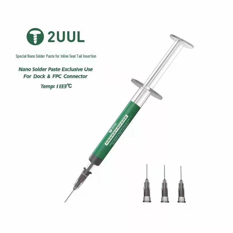 2UUL Inline Tail Plug Solder Paste - Medium Temp (183°C) for Mobile Phone Repair
2UUL Inline Tail Plug Solder Paste - Medium Temp (183°C) for Mobile Phone Repair