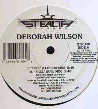 12inch Record DEBORAH WILSON Free STR180 Stealth Records 1993 US Dance Electronica Used
12inch Record DEBORAH WILSON Free STR180 Stealth Records 1993 US Dance Electronica Used
